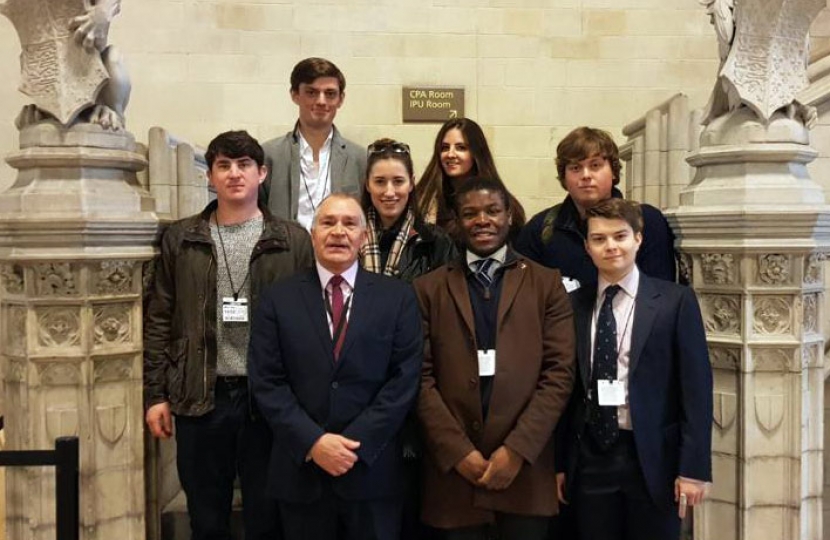 Steve Bell CBE with Sussex University Conservatives