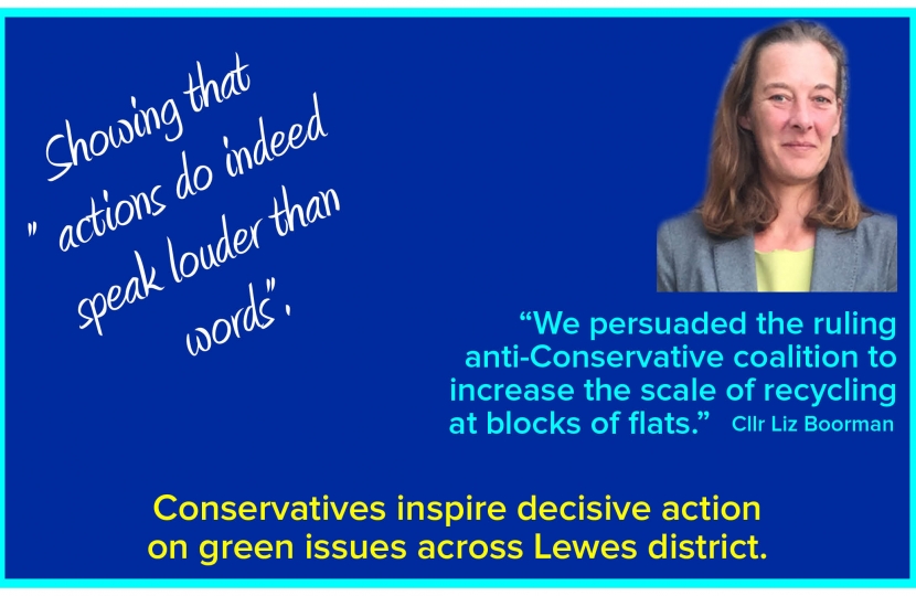 ACTION ON RECYCLING FROM LEWES CONSERVATIVES
