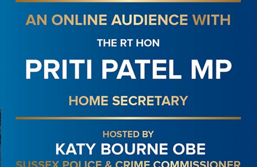 MEET THE HOME SECRETARY at online event